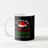 Santa's Favorite Physical Therapy Istant Christmas Koffiemok (Links)