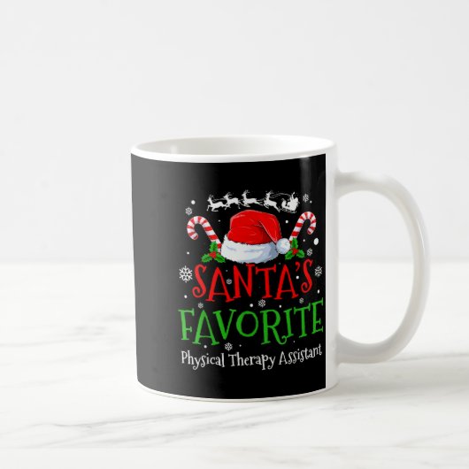 Santa's Favorite Physical Therapy Istant Christmas Koffiemok (Rechts)