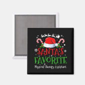 Santa's Favorite Physical Therapy Istant Christmas Magneet (Voorkant / Achterkant)