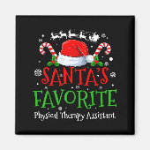 Santa's Favorite Physical Therapy Istant Christmas Magneet (Voorkant)