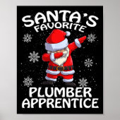 Santa's Favorite Plumber Apprentice Christmas Poster (Voorkant)