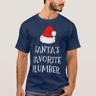 Santas Favorite Plumber Kerstmis Gift T-shirt