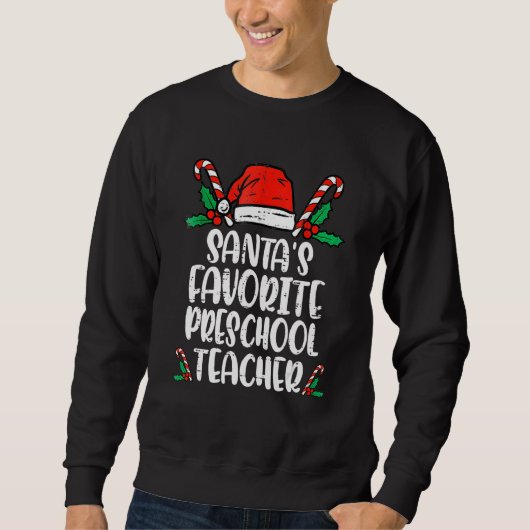 Santa's Favorite Preschool   Teacher Christmas Trui (Voorkant)