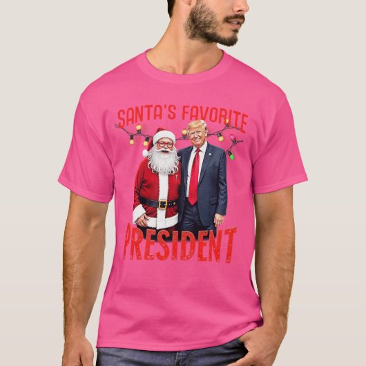 Santas Favorite Presiden Christmas girl T-shirt (Voorkant)