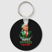Santa's Favorite President Funny Santa Trump 2024  Sleutelhanger (Voorkant)