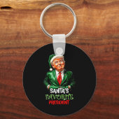 Santa's Favorite President Funny Santa Trump 2024  Sleutelhanger (Voorkant)