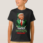 Santa's Favorite President Funny Santa Trump 2024  T-shirt (Voorkant)