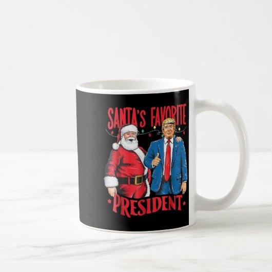 Santa's Favorite President Santa Trump Dance Chris Koffiemok (Rechts)