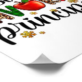 Santa's Favorite Principal Christmas Kids Boys Gir Poster (Hoek)