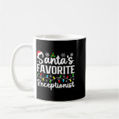 Santa's Favorite Receptionist Christmas Family Mat Koffiemok (Links)