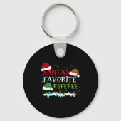 Santa's Favorite Referee Fun Christmas Sleutelhanger (Voorkant)