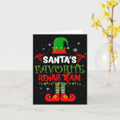 Santa's Favorite Rehab Team Elf Physical Therapy C Kaart (Gele Bloem)