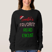 Santas Favorite Road Cyclist   Funny Cycling Chris Trui (Voorkant)