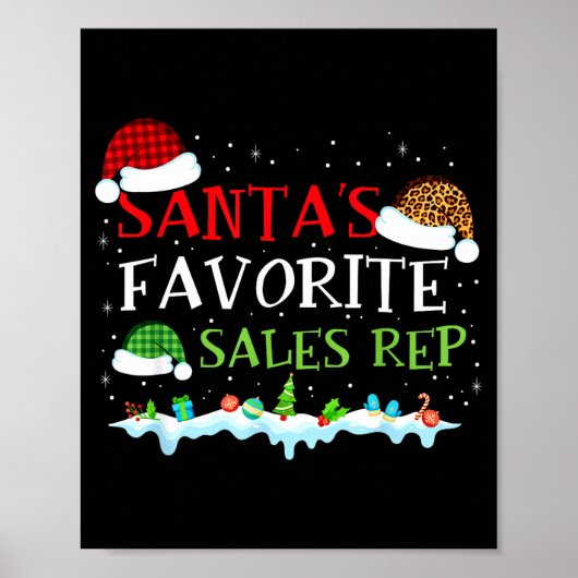 Santa's Favorite S Rep Fun Christmas Poster (Voorkant)
