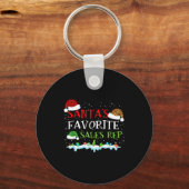 Santa's Favorite S Rep Fun Christmas  Sleutelhanger (Voorkant)