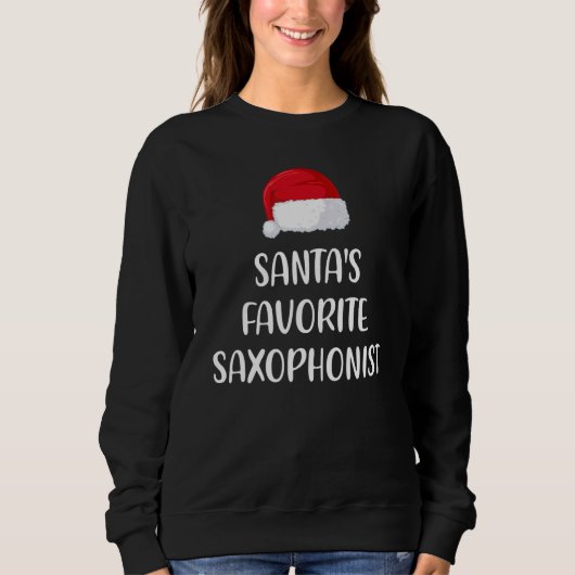 Santas Favorite Saxophonist Christmas  saxophon  1 Trui (Voorkant)
