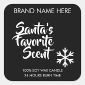 Santa's Favorite Scent | Modern Candle Labels (Voorkant)
