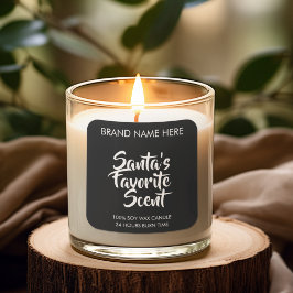 Santa's Favorite Scent | Modern Candle Labels