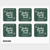 Santa's Favorite Scent | Modern Candle Labels (Vel)