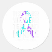 Santa's Favorite School Lunch Lady Christmas Women Ronde Sticker (Voorkant)