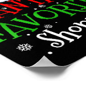 Santa's Favorite Shopper Christmas Party  Poster (Hoek)