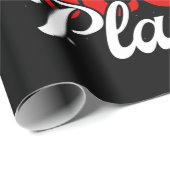 Santa's Favorite Soccer Player Christmas Pajama Cadeaupapier (Rol Hoek)