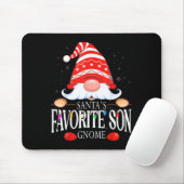 Santa's Favorite Son Gnome Matching Christmas Paja Muismat (Met muis)