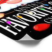 Santa's Favorite Son Gnome Matching Christmas Paja Poster (Hoek)