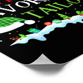 Santa's Favorite Tailor Fun Christmas Alterations  Poster (Hoek)