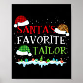 Santa's Favorite Tailor Fun Christmas Alterations  Poster (Voorkant)