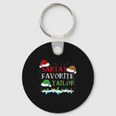 Santa's Favorite Tailor Fun Christmas Alterations  Sleutelhanger (Voorkant)
