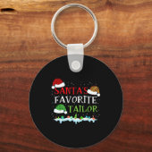 Santa's Favorite Tailor Fun Christmas Alterations  Sleutelhanger (Voorkant)