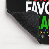 Santa's Favorite Teachers Christmas Funny Christma Muismat (Hoek)