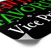 Santa's Favorite Vice Principal Christmas Party  Poster (Hoek)