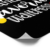 Santa's Favorite Waitress Christmas Lights Santa H Poster (Hoek)