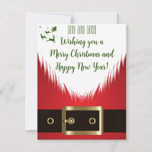 "Santa's Feestelijke Groeten" Kerst Kaart