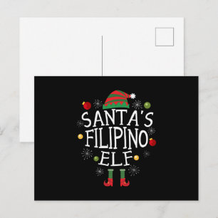 Santa's Filipino Elf - Filipijnen Briefkaart