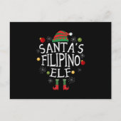 Santa's Filipino Elf - Filipijnen Briefkaart (Voorkant)
