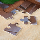 Santa's Fireside Serenade Christmas Legpuzzel (Zijkant)