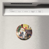 Santa's Five Cats Magneet (Insitu (Vaatwasser))