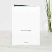 Santa's Flying Rendier Sleigh Feestdagen Kaart (Achterkant)