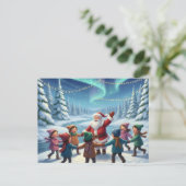Santa's Forest joy Briefkaart (Staand voorkant)