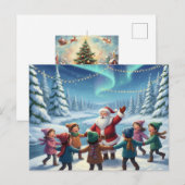 Santa's Forest joy Briefkaart (Voorkant / Achterkant)