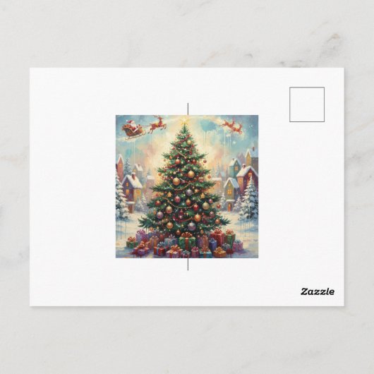 Santa's Forest joy Briefkaart (Achterkant)