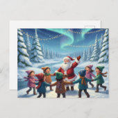 Santa's Forest joy Briefkaart (Voorkant / Achterkant)