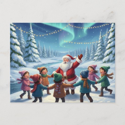 Santa's Forest joy Briefkaart (Voorkant)