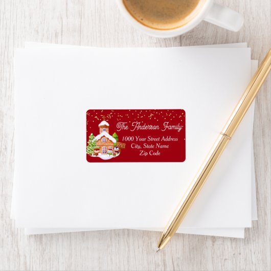 Santa's Friends Retouradreslabel Etiket (Insitu)