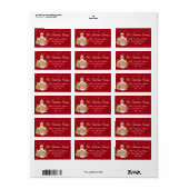 Santa's Friends Retouradreslabel Etiket (Full Sheet)