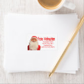 Santa's Frohe Weihnachten kerstlabel Etiket (Insitu)