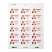 Santa's Frohe Weihnachten kerstlabel Etiket (Full Sheet)